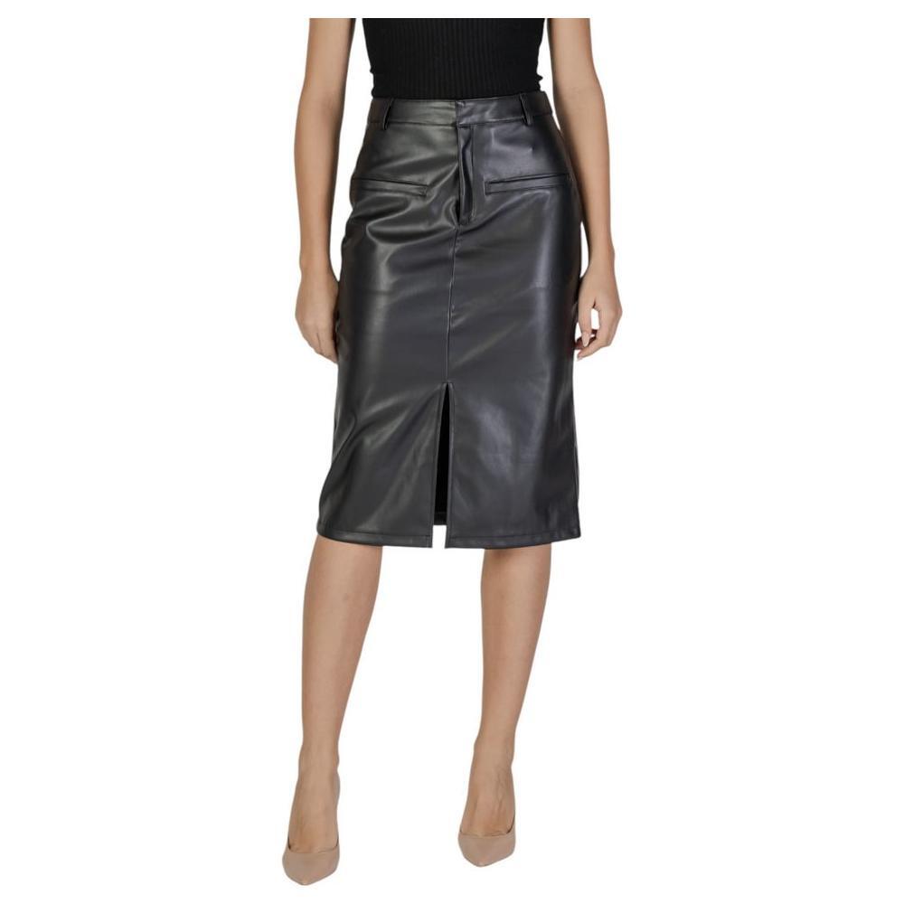 Vila Clothes Black Polyester Long VI-15726600009-IT40|S