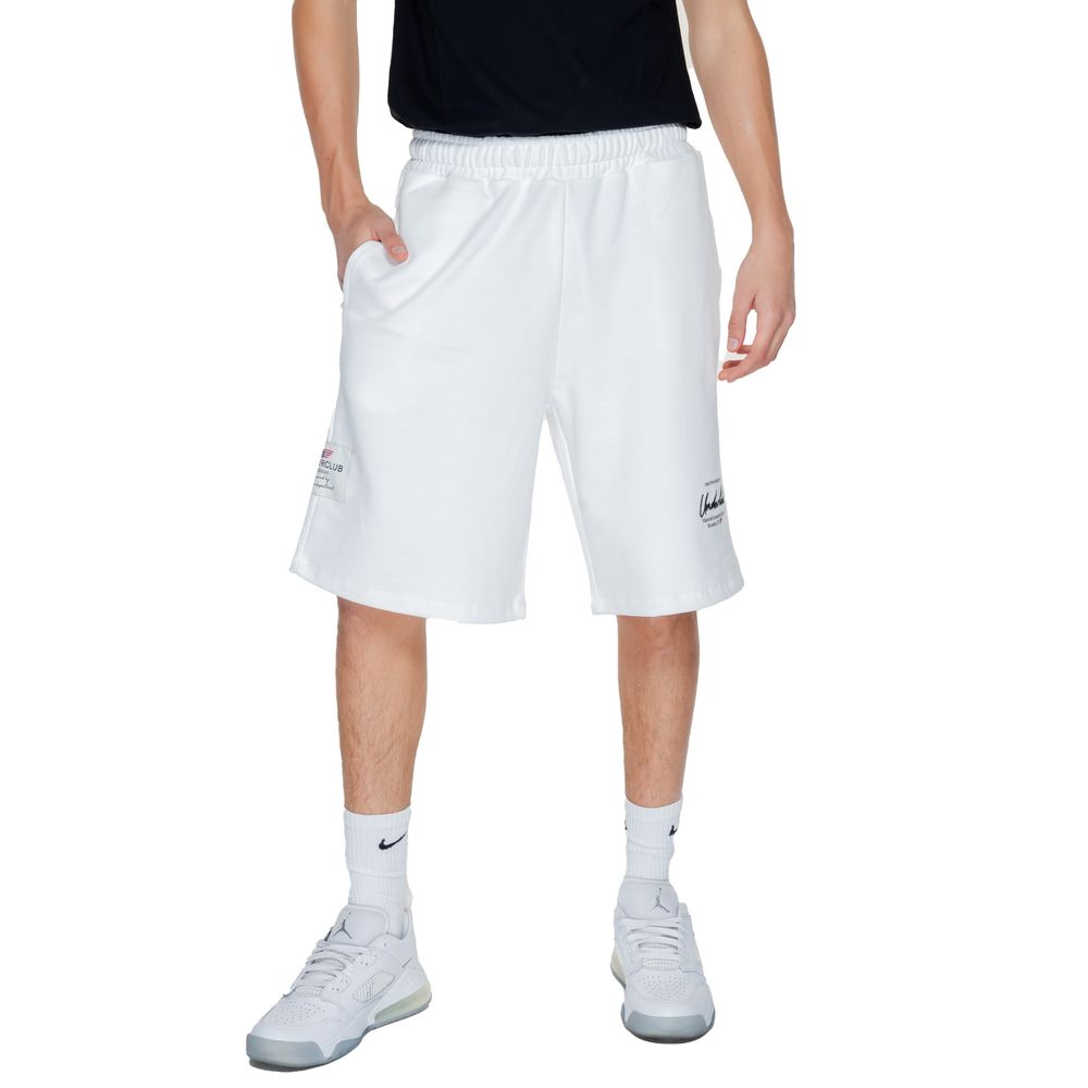 Underclub White Cotton Bermuda Shorts
