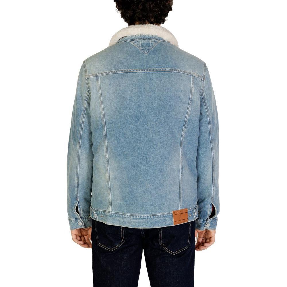 Tommy Hilfiger Jeans Light Blue Cotton Jackets & Coat TO-14577000236-IT48 | L
