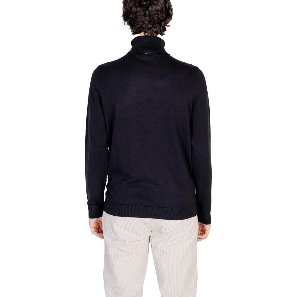 Antony Morato Black Cotton Turtleneck AN-14638800009-IT48 | L