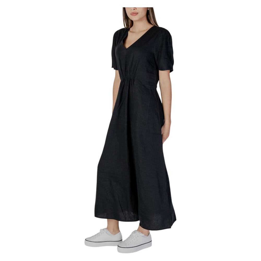 B.Young Black Linen Long BY-14885700009-34 | XXS