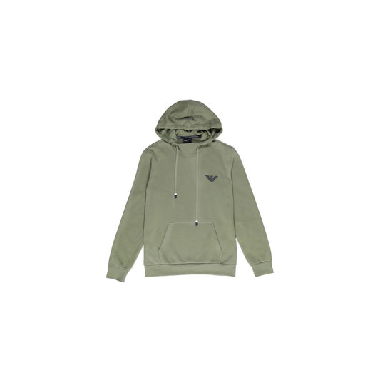Emporio Armani Underwear Green Cotton Hoody