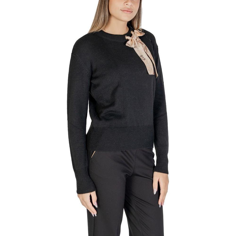 Alviero Martini Prima Classe Black Polyester Sweater AL-15610600009-IT42|M