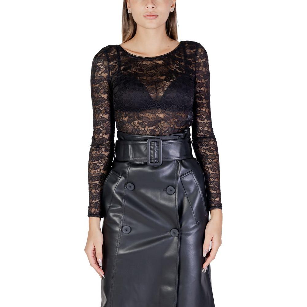 Morgan De Toi Black Polyamide Tops & T-Shirt