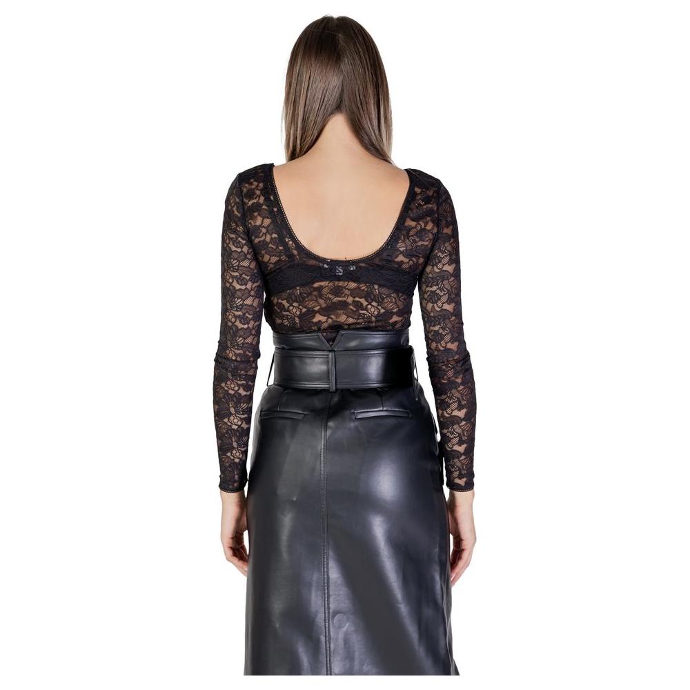 Morgan De Toi Black Polyamide Tops & T-Shirt