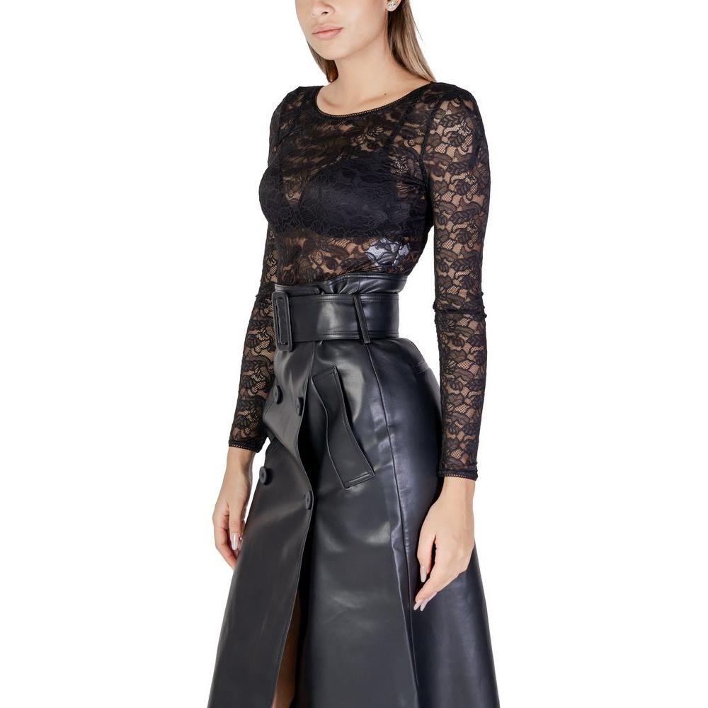 Morgan De Toi Black Polyamide Tops & T-Shirt