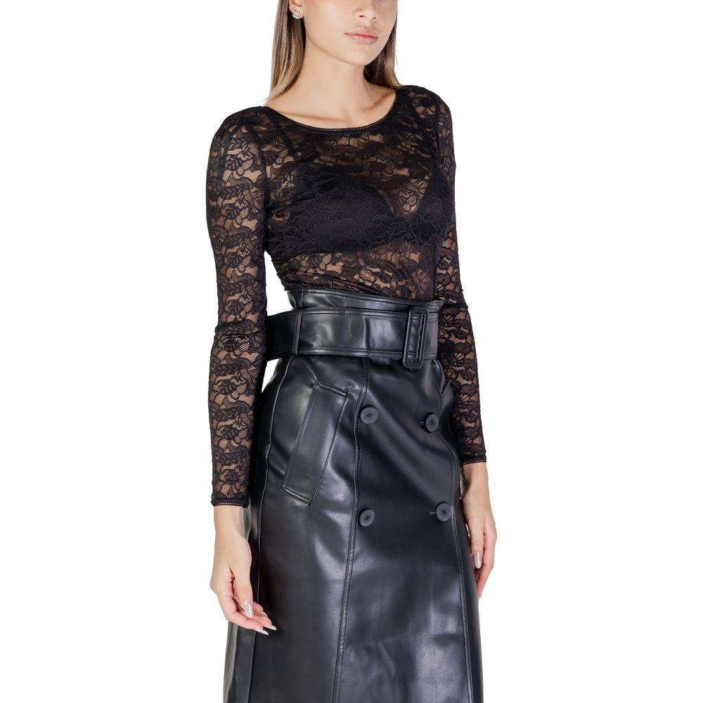 Morgan De Toi Black Polyamide Tops & T-Shirt