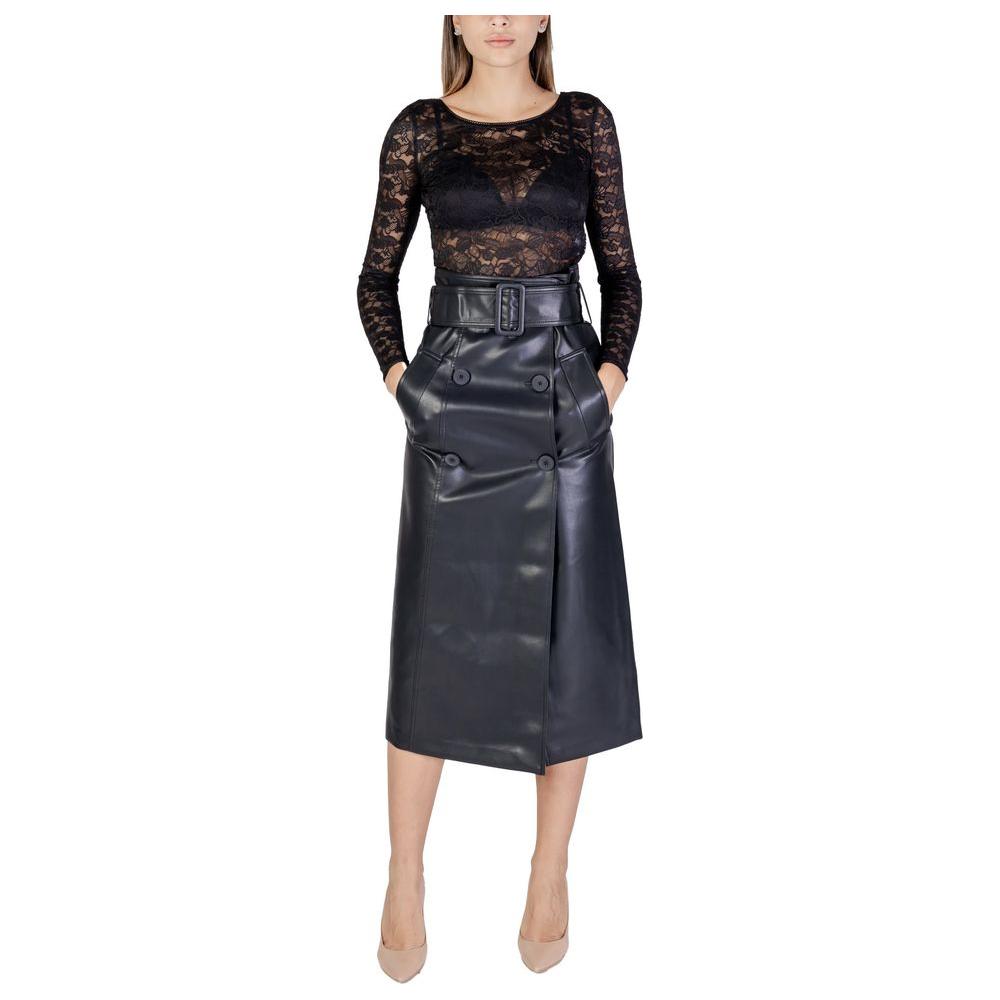 Morgan De Toi Black Polyamide Tops & T-Shirt