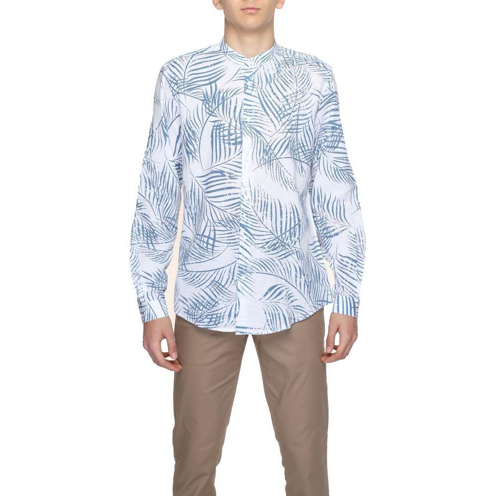 Antony Morato Blue Cotton Shirt AN-13369400375-IT50 | L