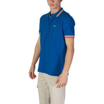 Hugo Boss Blue Cotton Polo Shirt BO-15825000126-IT44 | S