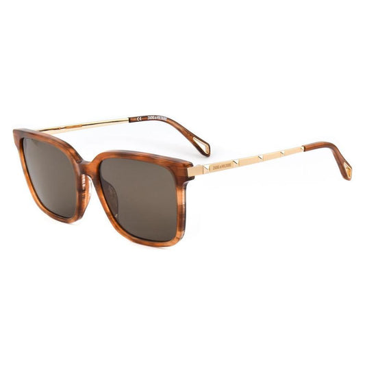 Zadig & Voltaire Brown Acetate Sunglasses