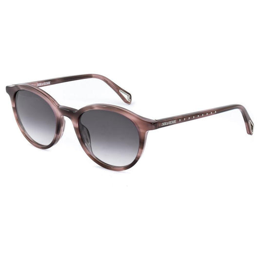 Zadig & Voltaire Brown Acetate Sunglasses