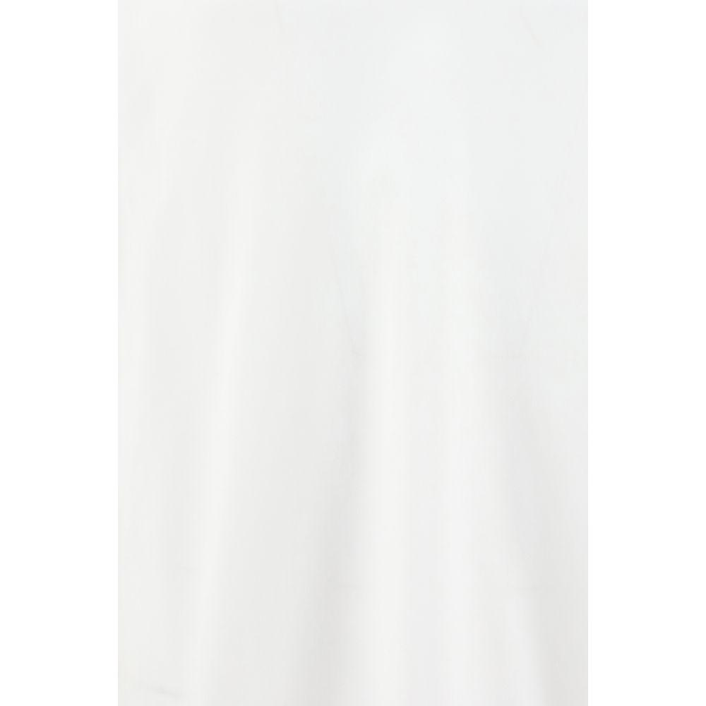 Close-up of monochrome fabric texture of Dolce & Gabbana V-neck T-shirt, highlighting elegant and versatile design.