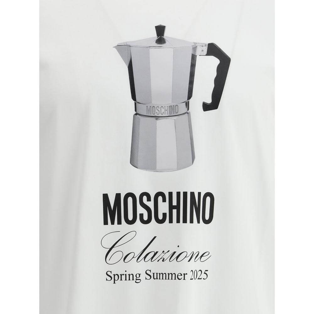 Moschino T-Shirt with coffee maker Moschino Light Gray