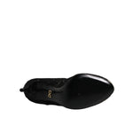 Dolce & Gabbana Black Lace Stretch Heels Mid Calf Boots Shoes