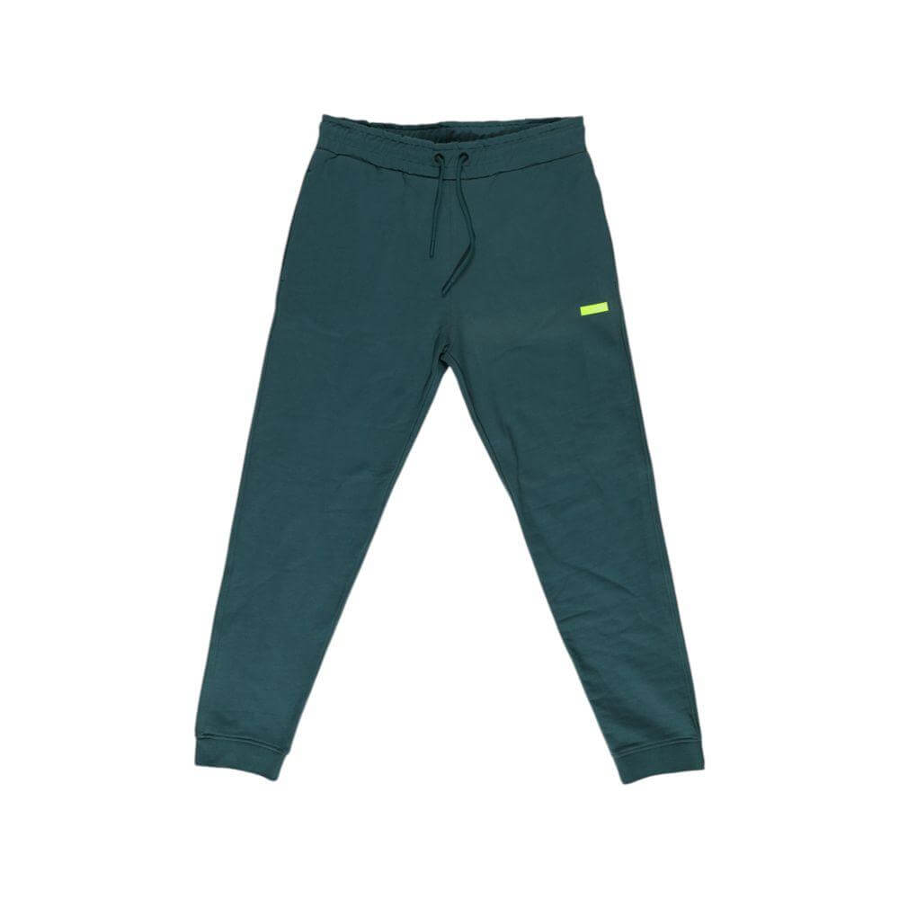 Refrigiwear black cotton men's sports trousers, fall/winter collection; comfortable and stylish, perfect for sports activities.