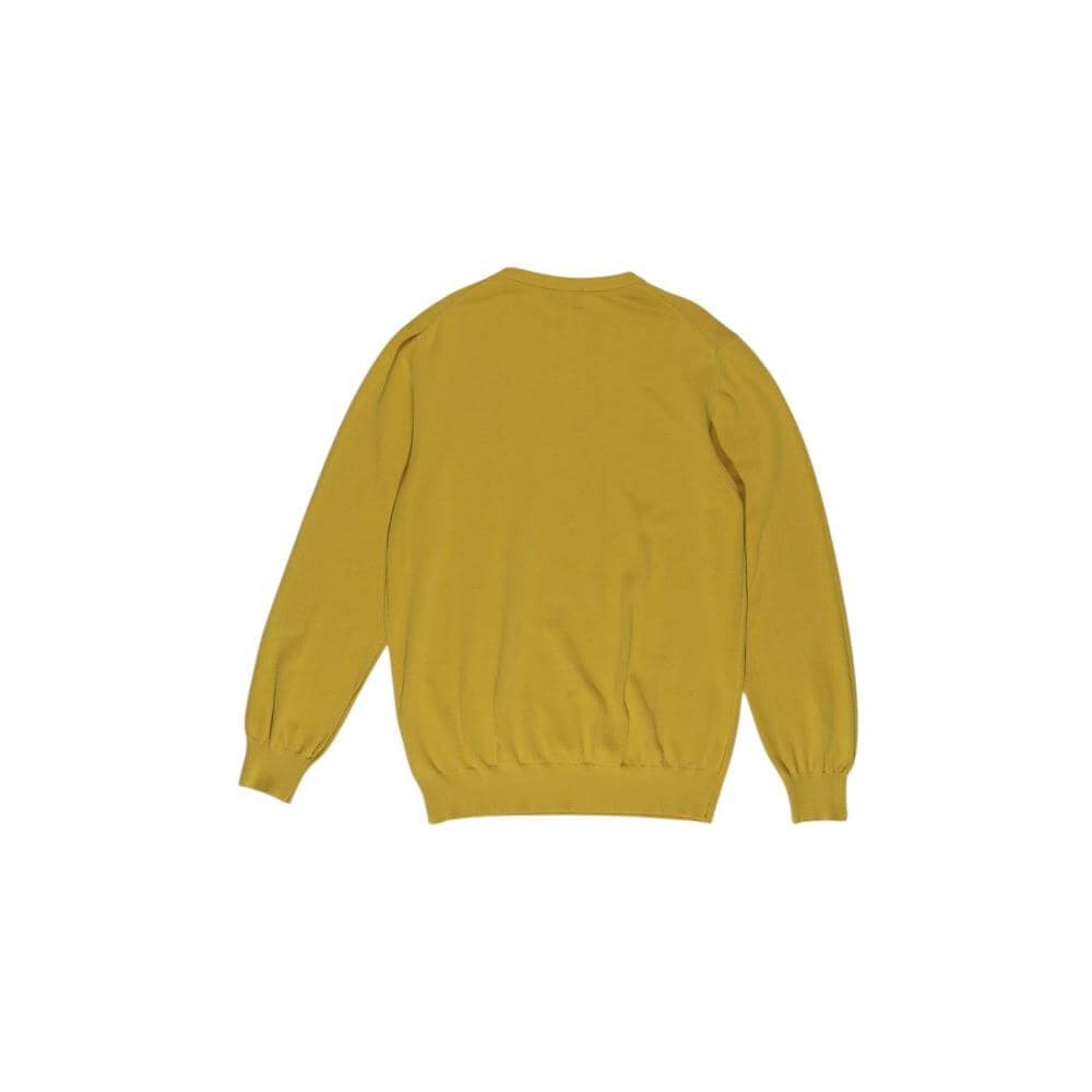 Refrigiwear yellow cotton men's sweatshirt, fall/winter collection, 100% cotton, back view.