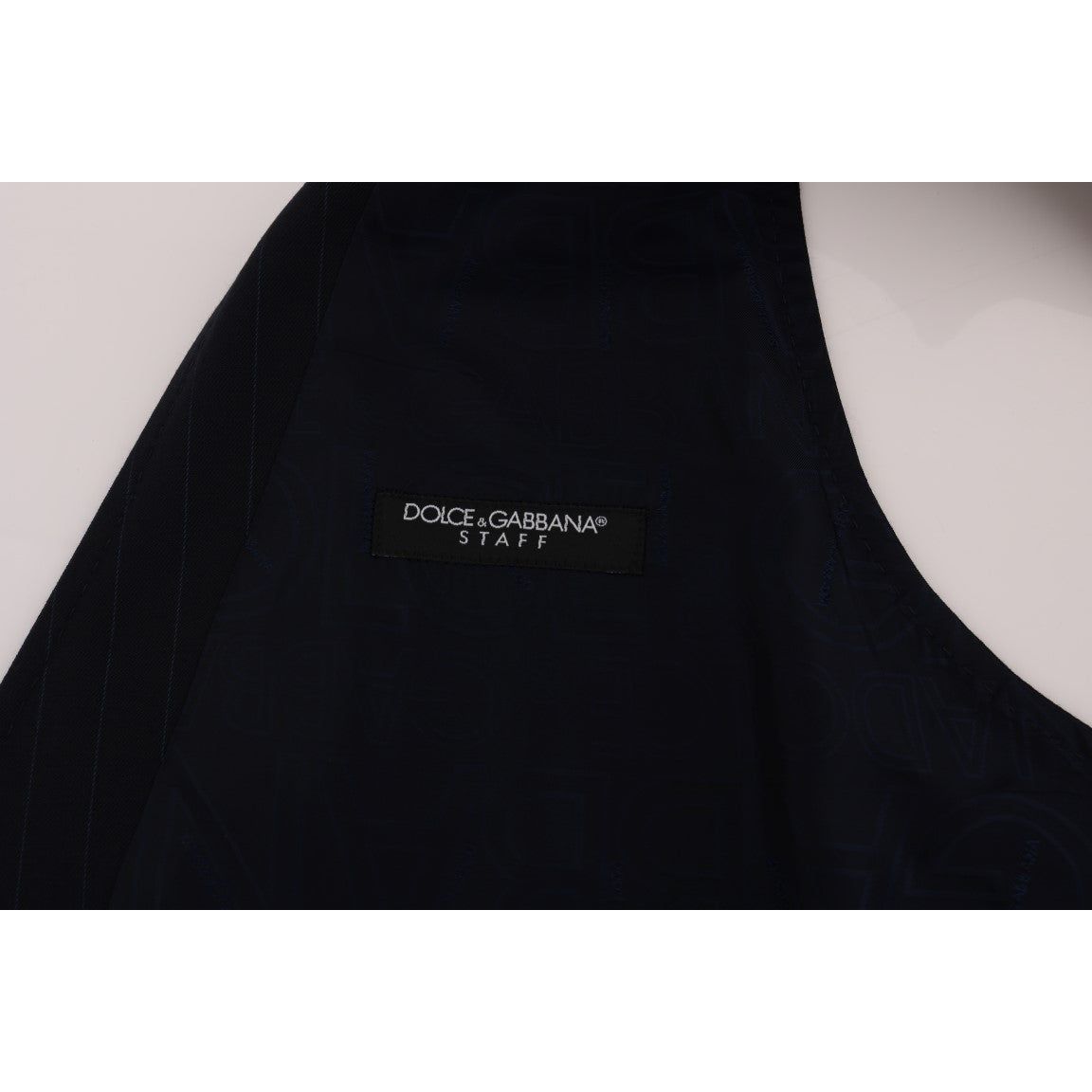 Dolce & Gabbana Blue STAFF Wool Stretch Vest SIG60367-1
