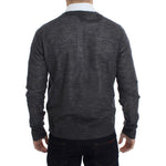 Costume National Gray Wool Button Cardigan Sweater SIG17808-3