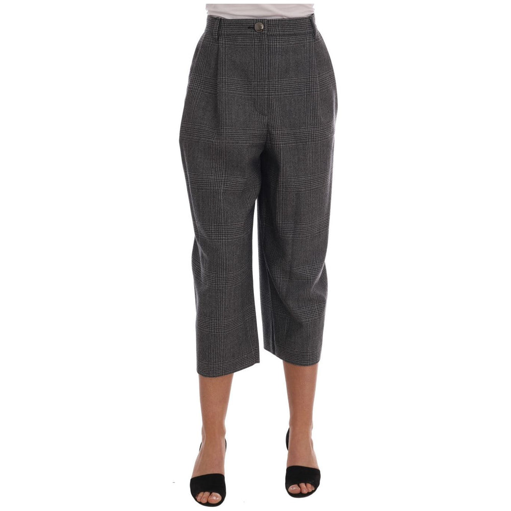 Dolce & Gabbana Gray Wool Capri Pants BYX1219-1