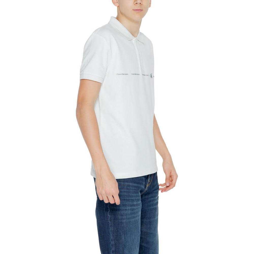 Calvin Klein Jeans Green Cotton Polo Shirt