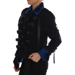 Dolce & Gabbana Black Wool Trench Jacket JKT1116-1