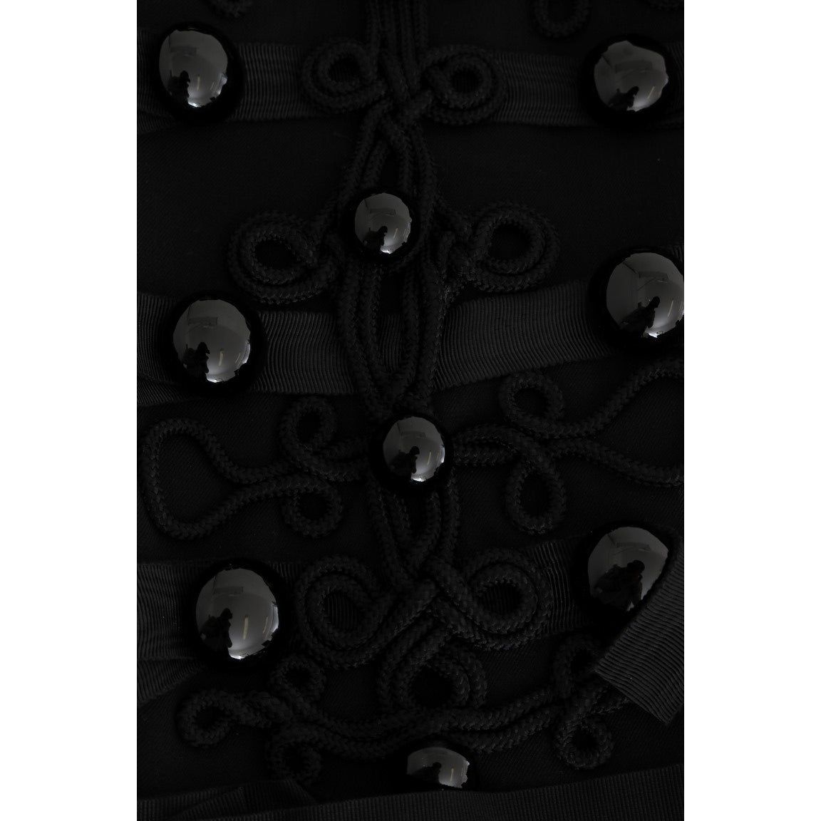 Dolce & Gabbana Black Wool Trench Jacket JKT1116-1