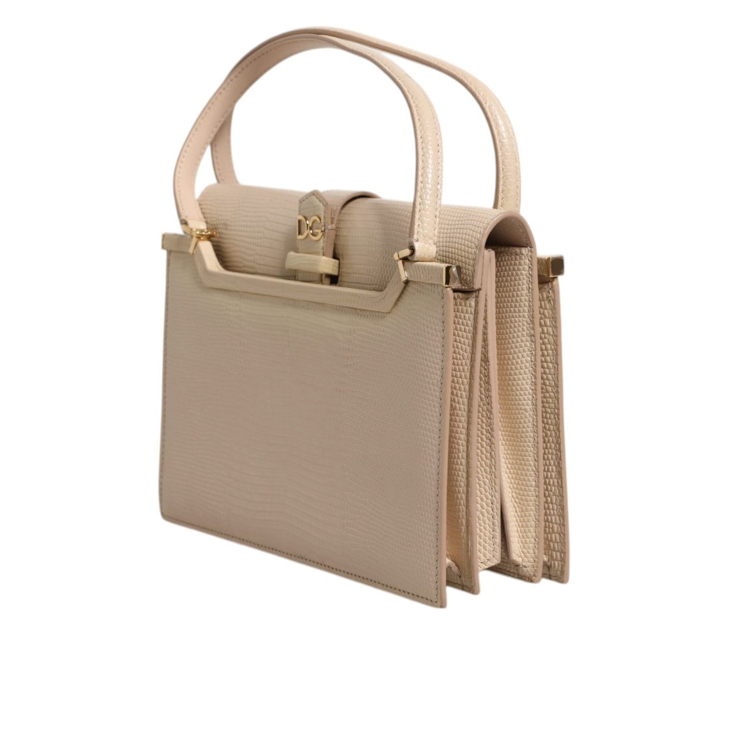Dolce & Gabbana Beige Leather Ingrid Top Handle Shoulder Bag BAG1641
