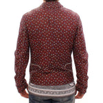 Dolce & Gabbana Bordeaux Leather Boxer Print Jacket Coat GSD12728-1