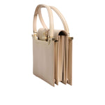 Dolce & Gabbana Beige Leather Ingrid Top Handle Shoulder Bag BAG4031