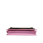 Dolce & Gabbana Pink Exotic Leather Logo Plaque Crossbody Bag BAG4156