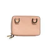 Dolce & Gabbana Nude Leather Logo Plaque Crossbody Bag BAG4173