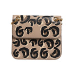 Dolce & Gabbana Beige DG Leopard Pattern Leather Crossbody Bag BAG4186