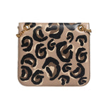 Dolce & Gabbana Beige DG Leopard Pattern Leather Crossbody Bag BAG4186