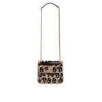 Dolce & Gabbana Beige DG Leopard Pattern Leather Crossbody Bag BAG4186
