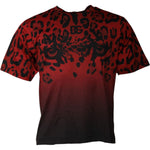 Dolce & Gabbana Red Leopard Cotton Short Sleeves T-shirt TSH86744-46