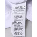 Dolce & Gabbana White Jersey Crew Neck Short Sleeves T-shirt TSH87773-48