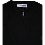 Dolce & Gabbana Black Logo Wool Crew Neck Pullover Sweater TSH87790-54