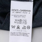Dolce & Gabbana Dark Blue Silk Crew Neck Short Sleeve T-shirt TSH87794-48