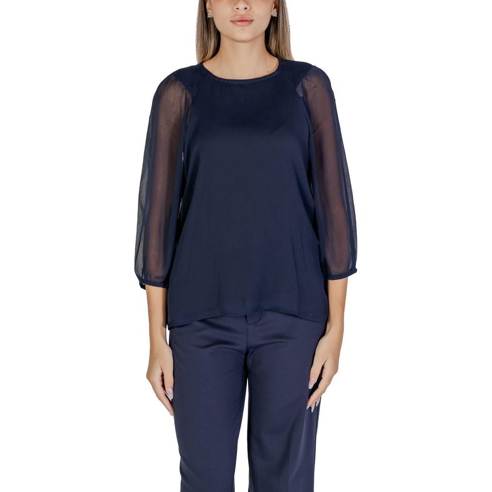 Street One Blue Polyester Shirt