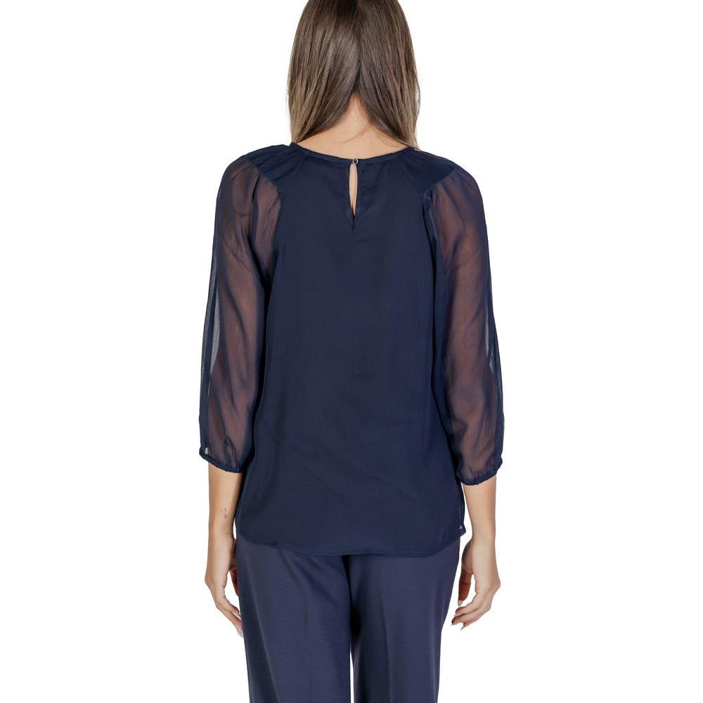 Street One Blue Polyester Shirt