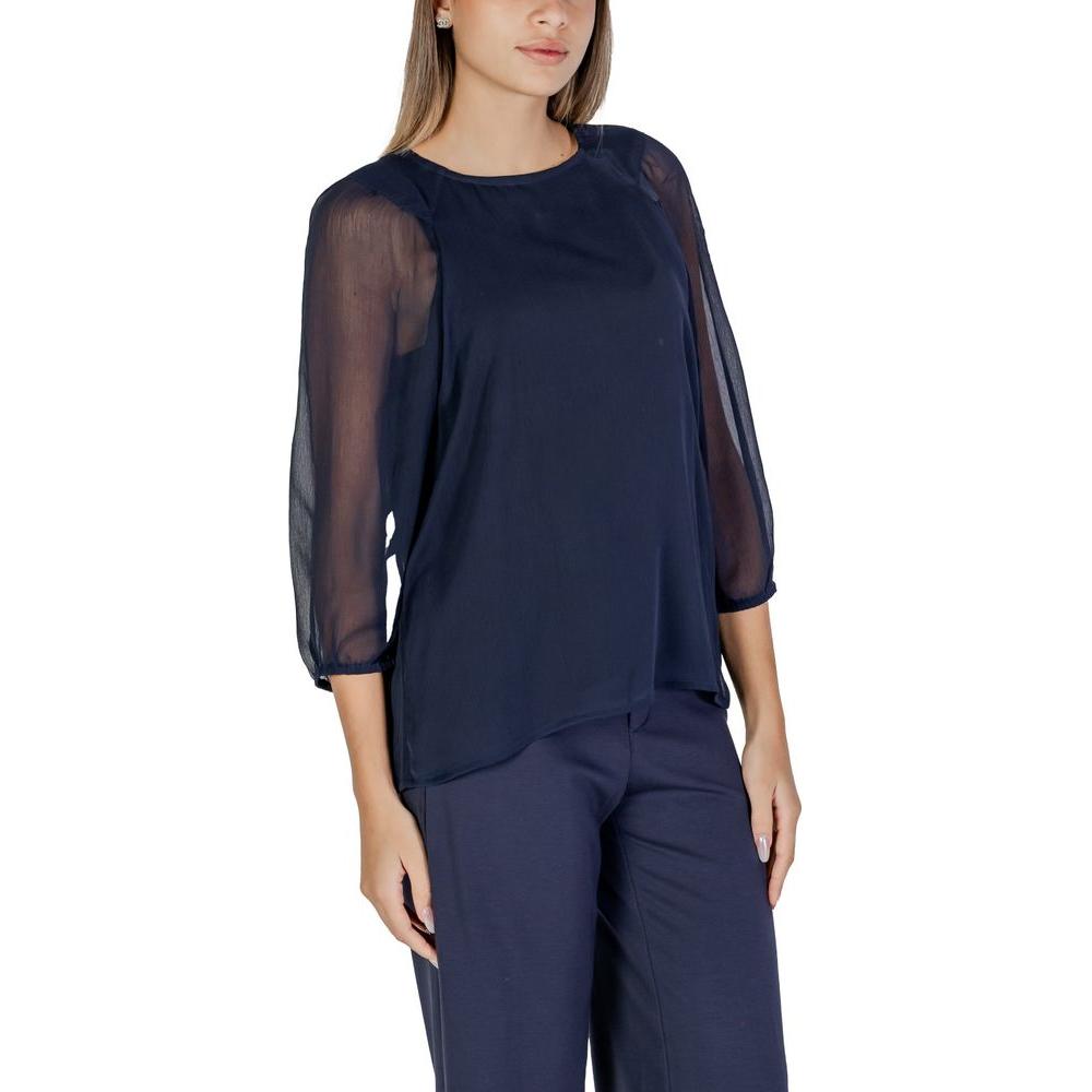 Street One Blue Polyester Shirt