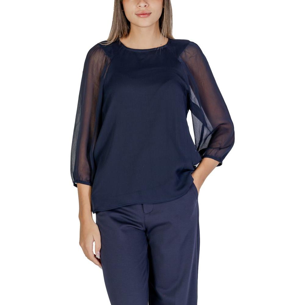 Street One Blue Polyester Shirt