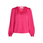 Vila Clothes Pink Polyester Blouse VI-10437200134-IT36|XXS