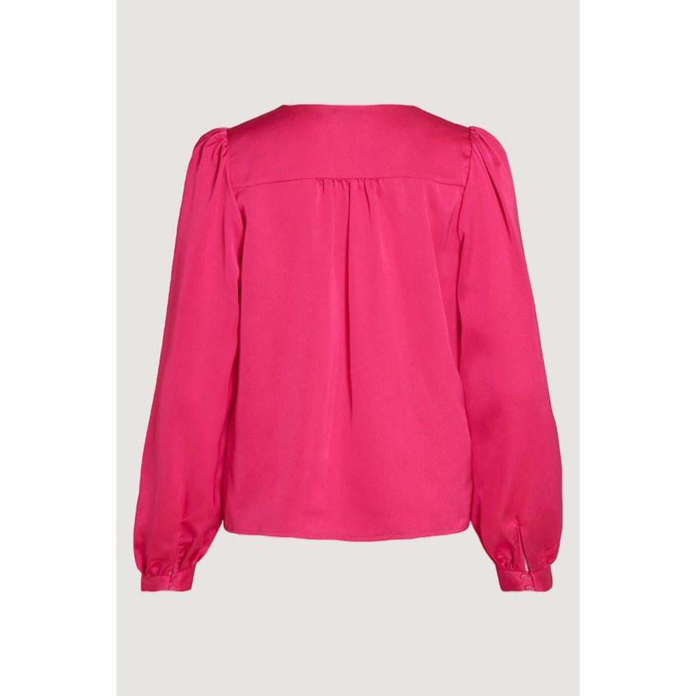 Vila Clothes Pink Polyester Blouse VI-10437200134-IT36|XXS