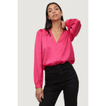Vila Clothes Pink Polyester Blouse VI-10437200134-IT36|XXS