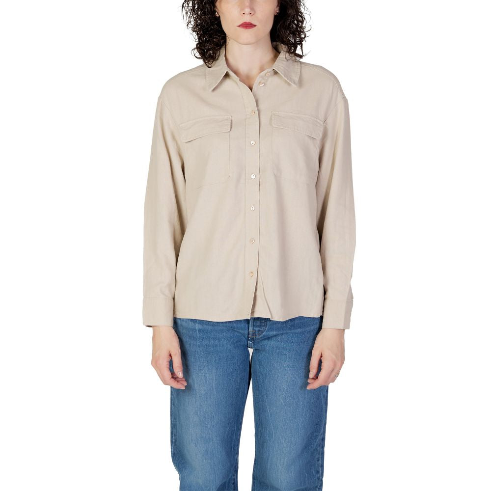 OnlyOnly Beige Linen Shirt1728,71956299936,Beige,IT42|M,IT44|L,New with tags,Only,Shirts - Women - Clothing,Women