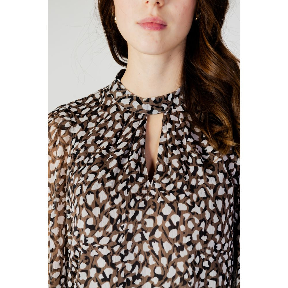 Vila Clothes Black Recycled Polyester Blouse VI-13356200009-IT36|XXS