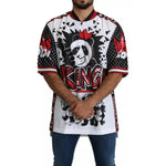 Dolce & Gabbana White King Panda Polyester T-shirt Top TSH5183-44