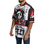 Dolce & Gabbana White King Panda Polyester T-shirt Top TSH5183-44